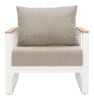Welt Armchair Taupe & White