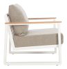 Welt Armchair Taupe & White