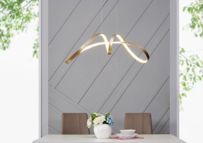 Bucharest Integrated LED Chandelier // Sandy Gold