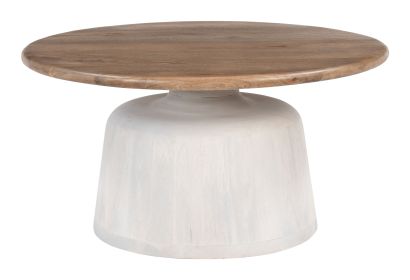 Goblet Coffee Table Brown & White