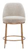 Nordhavn Swivel Counter Stool Beige & Gold