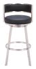 Gimsby Swivel Barstool Black