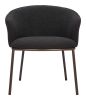Essen Dining Chair Black & Bronze