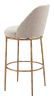 Nordhavn Swivel Barstool Beige & Gold