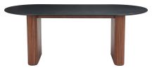 Lassig Dining Table Black & Walnut