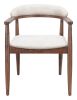 Goka Dining Chair Beige & Walnut