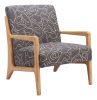Runa Accent Chair Gray & Natural
