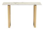 Atlas Console Table White & Gold