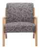 Runa Accent Chair Gray & Natural