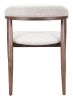 Goka Dining Chair Beige & Walnut