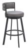 Gimsby Swivel Barstool Gray