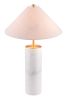 Ciara Table Lamp Beige & White