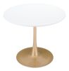 Opus Dining Table White & Gold