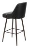 Keppel Swivel Barstool Black & Bronze