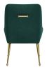 Maxine Dining Chair Green & Gold