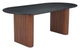 Lassig Dining Table Black & Walnut