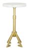 Maurice Side Table White & Gold