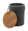 Beban Side Table Natural & Black