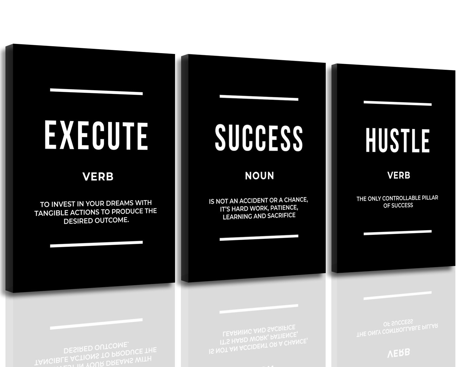 Motivational Wall Art Positive Quote Poster Canvas Painting Execute Success Hustle Inspirational Quotes Wall Art Office Wall Decor Pictures for Home L Motivational Wall Art Positive Quote Poster Canvas Painting Execute Success Hustle Inspirational Quotes Wall Art Office Wall Decor Pictures for Home L