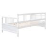 Modern Solid Wood Daybed, Multifunctional, Twin Size, White