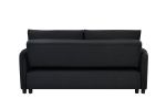 3 in 1 Convertible Sleeper Sofa Bed, Modern Fabric Loveseat Futon Sofa Couch w/Pullout Bed, Small Love Seat Lounge Sofa w/Reclining Backrest, Furnitur