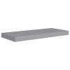 Floating Wall Shelves 4 pcs Gray 23.6"x9.3"x1.5" MDF