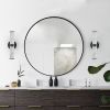 Resin Imitation Marble Texture Wall Light with Black Iron Metal Frame,Set of 2,Elegant Lighting Fixtures for Hallways,Bathrooms,and Bedrooms (Only Ind