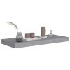 Floating Wall Shelves 4 pcs Gray 23.6"x9.3"x1.5" MDF