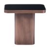 Marcos Side Table Black & Antique Bronze