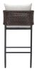 Palm Paradise Barstool Gray