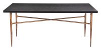 Nida Dining Table Black & Bronze