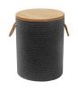 Beban Side Table Natural & Black