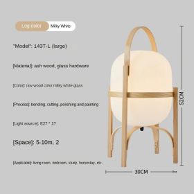 Cole Cestita Floor Lamp Art Modern Simple Led Wood Light Living Room Study Bedroom Bedside Lamp Home Restaurant Decoration Light (Color: UK Plug, Lampshade Color: big A)