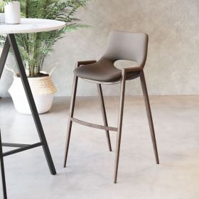 Desi Barstool (Option: Brown & Walnut)