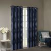 Ogee Knitted Jacquard Total Blackout Curtain Panel(Only 1 Pc Panel)