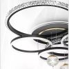 2024 Modern Fan Ceiling Light Living Room Adjustable LED Apartment Ceiling Light Creative Indoor Crystal Ceiling Fan Light