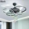 2024 Modern Fan Ceiling Light Living Room Adjustable LED Apartment Ceiling Light Creative Indoor Crystal Ceiling Fan Light