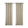 Fretwork Print Grommet Top Window Curtain Panel(Only 1 Pc Panel)