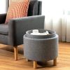 Bedroom Accent Storage Footstool w/ Tray